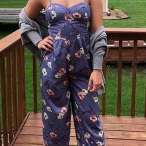 Cute comfy jumpsuit romper pantsuit floral